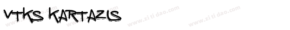 Vtks Kartazis字体转换
